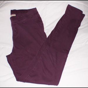Purple maroon jeggings